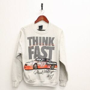 Vintage Nascar Driver Darrell Waltrip Sweatshirt Large